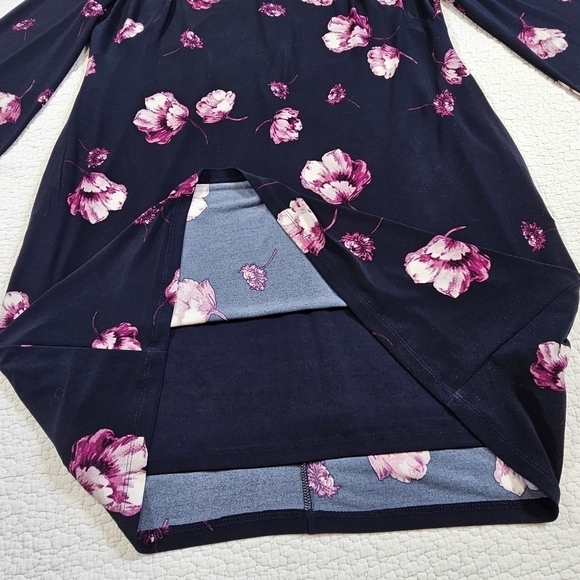 Lauren Ralph Lauren Navy Floral Bell Sleeve Dress - Picture 5 of 9